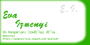 eva izmenyi business card